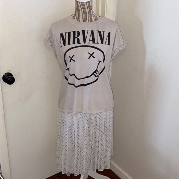 Organic By John Patrick Polka Dot Skirt - Picture 1 of 10